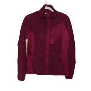 Columbia Womans Full Zip Sweater Purple Size Large GUC Pre-Owned